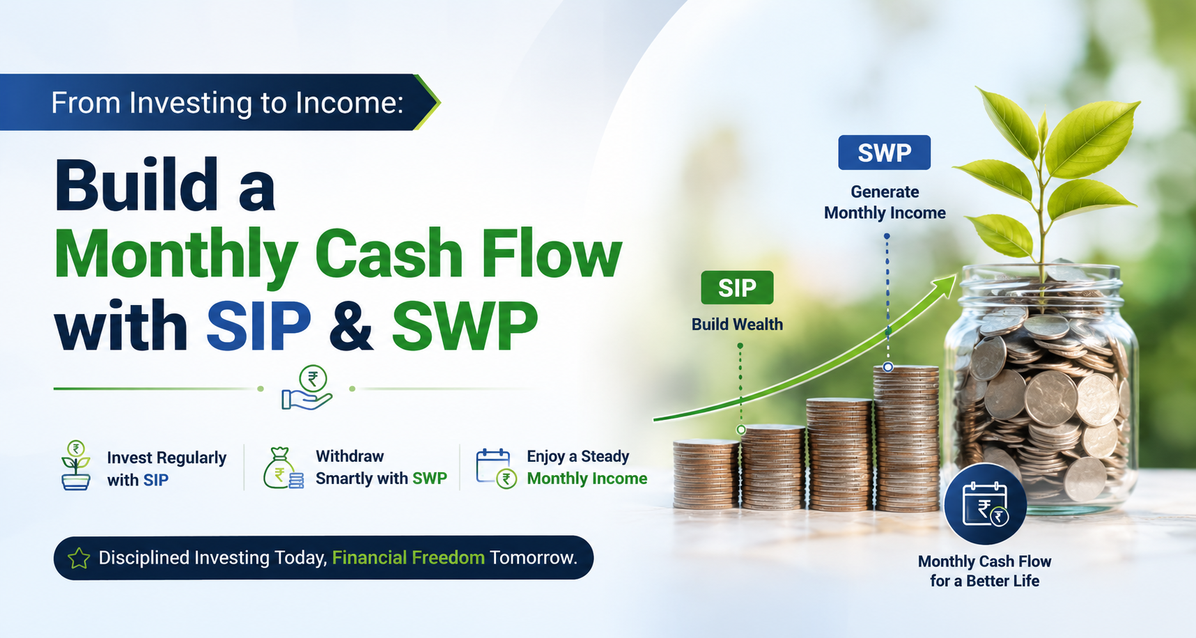 From Investing to Income: Build a Monthly Cash Flow with SIP & SWP