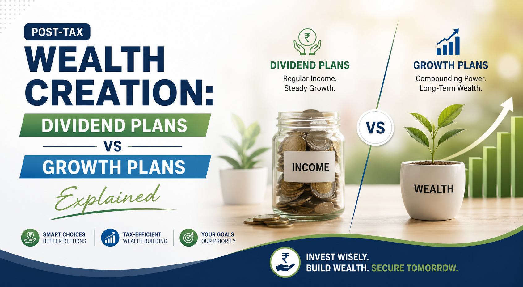 Post-Tax Wealth Creation: Dividend Plans vs Growth Plans Explained